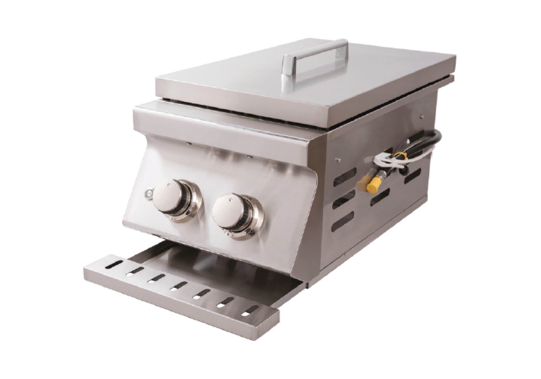 images Burford gas burner unit with lid.